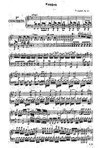 Липинский - Концерт для скрипки op.24 N3 - Клавир - первая страница